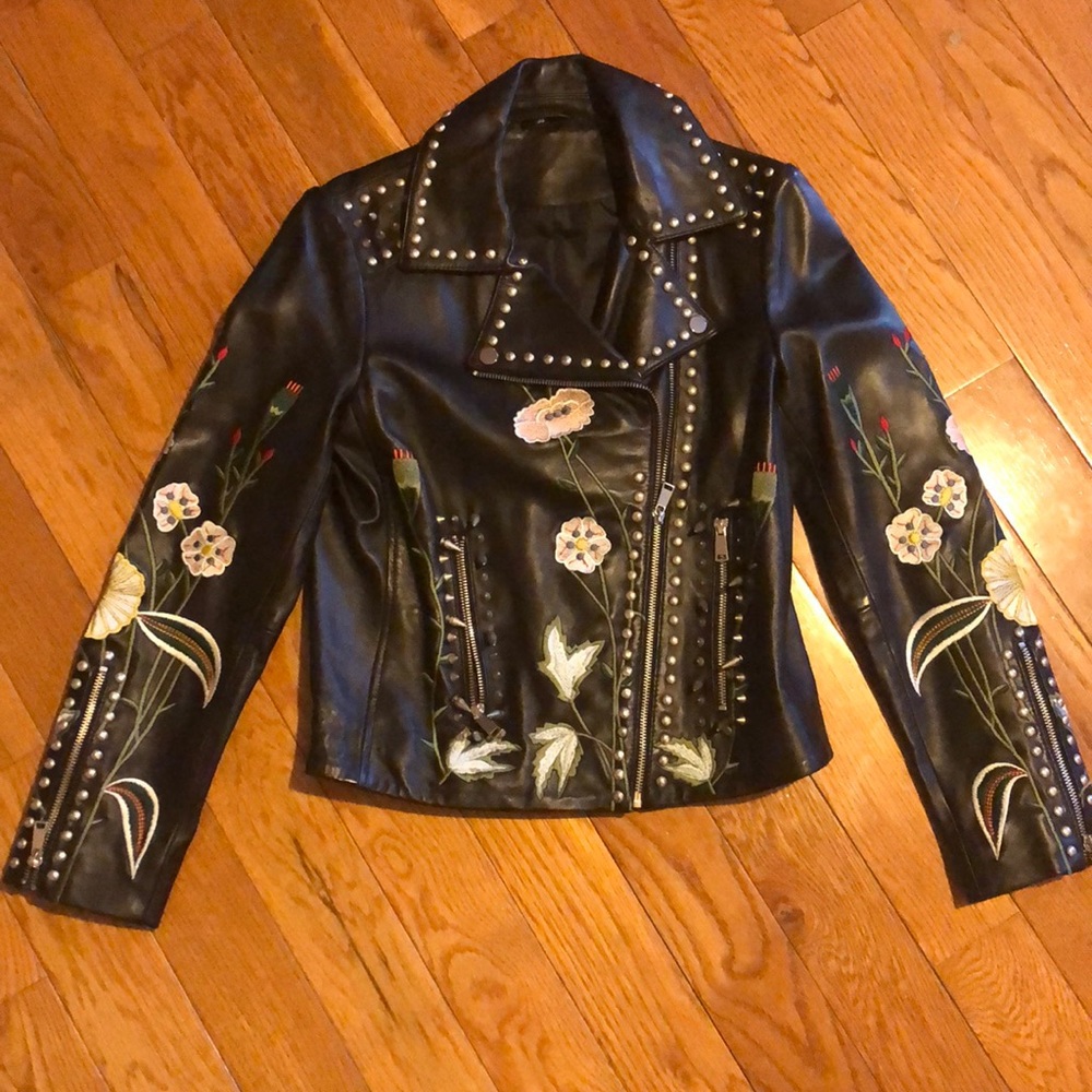 Fake leather women’s jacket